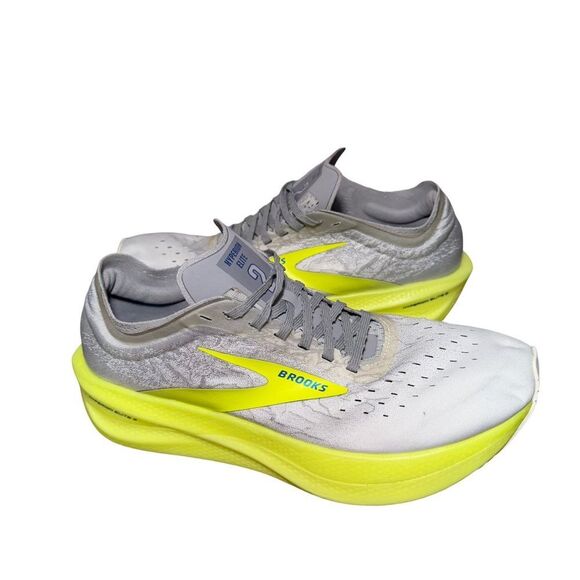 Brooks Mens Hyperion Elite 2 Running Shoe - Gray/Yellow size 10 main image 6